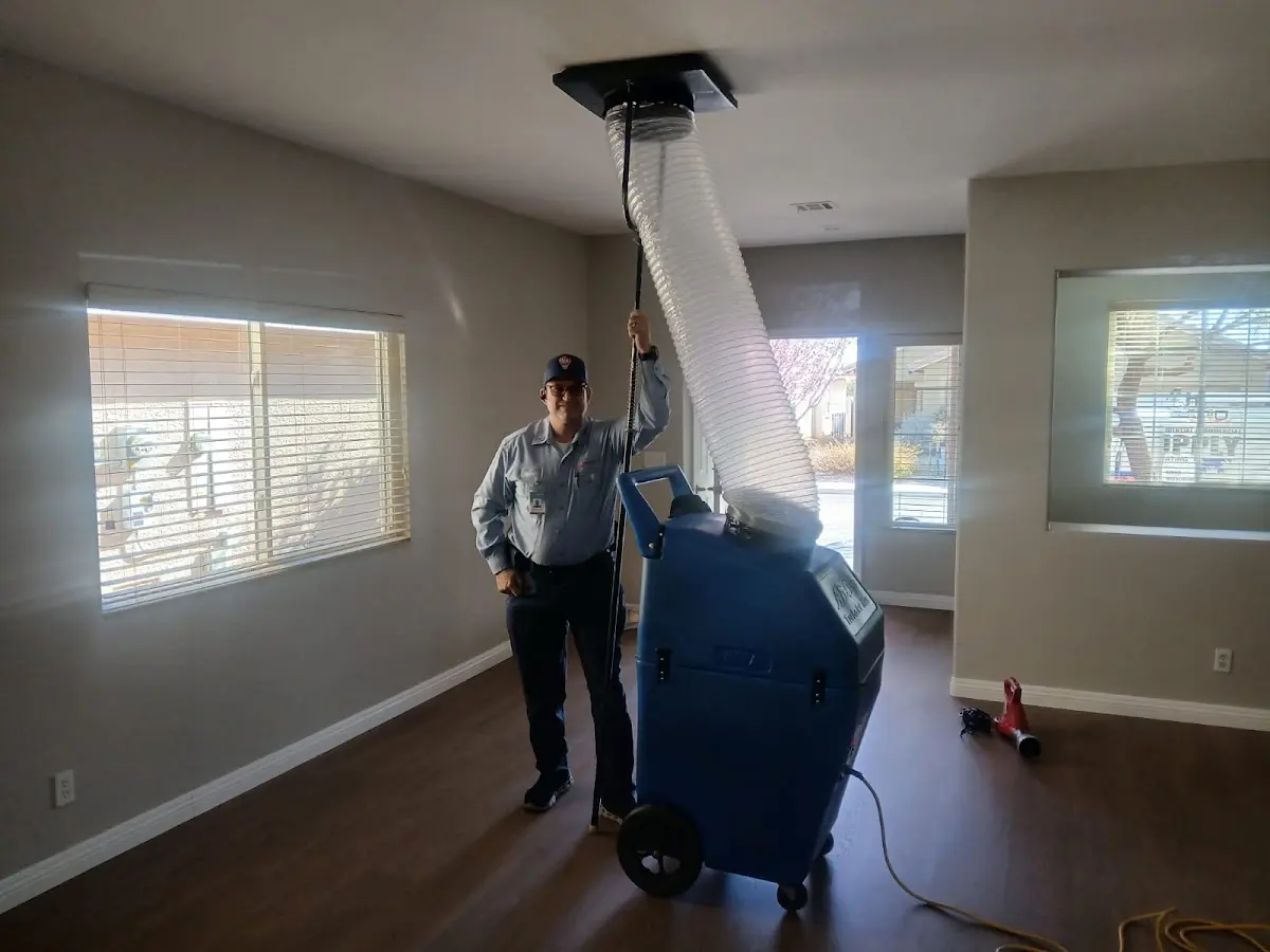 Professional Dryer Vent Cleaning work inside a Nipomo home